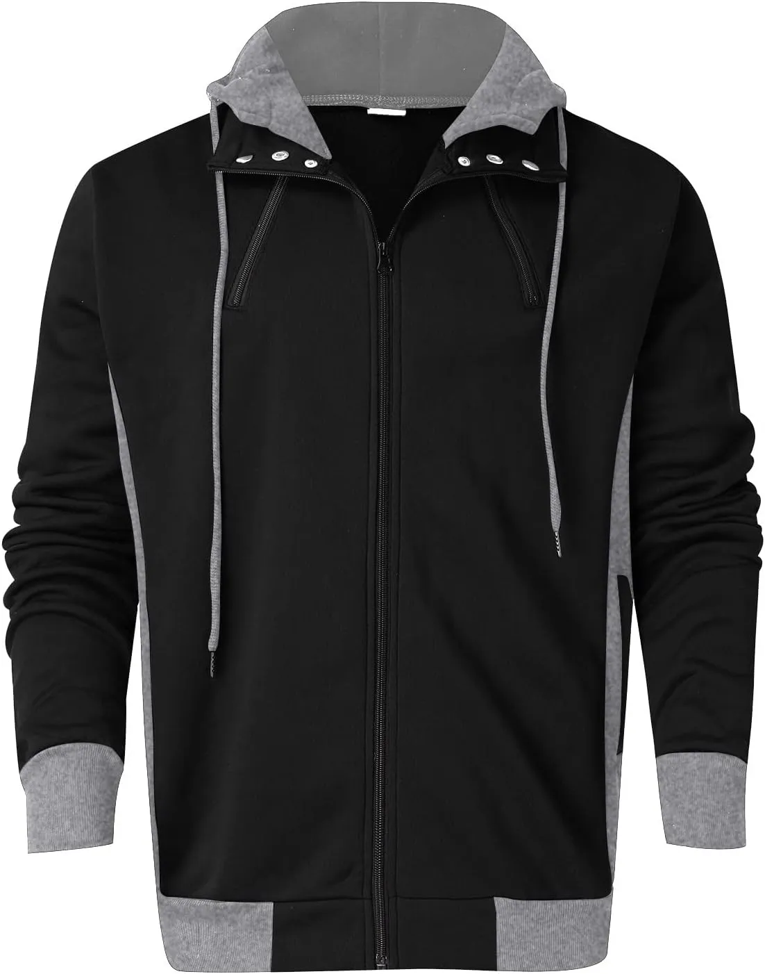 Men's Hooded Shirts Long Sleeve Lightweight Novelty Tops with Hood Athletic Stylish Regular Fit Pullover