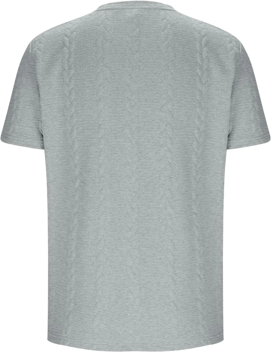 Mens Short Sleeve Shirts Casual Crewneck Textured T-Shirt Solid Color Moisture Wicking Pullover Tees Workout Summer 2025