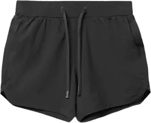 Men's Shorts Single Layer Woven Quick Drying Solid Color Running Shorts Jogger Fitness Sports Training Shorts Black
