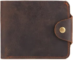 Men's Wallet Mad Horse Layer Cowhide Money Clip Oil Wax Leather Wallet Leather Bag