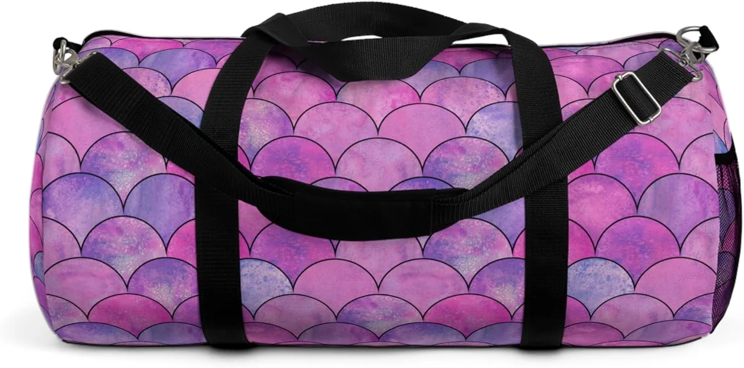 Mermaid Dream Duffel Bag – Pastel Fantasy Travel Bag with Whimsical Ocean Mermaid Print
