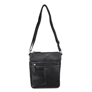 Messenger Crossbody Bag- Black