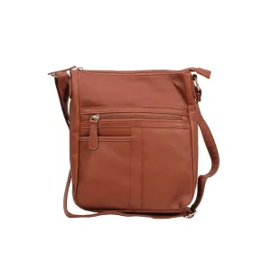 Messenger Crossbody Bag- Brown
