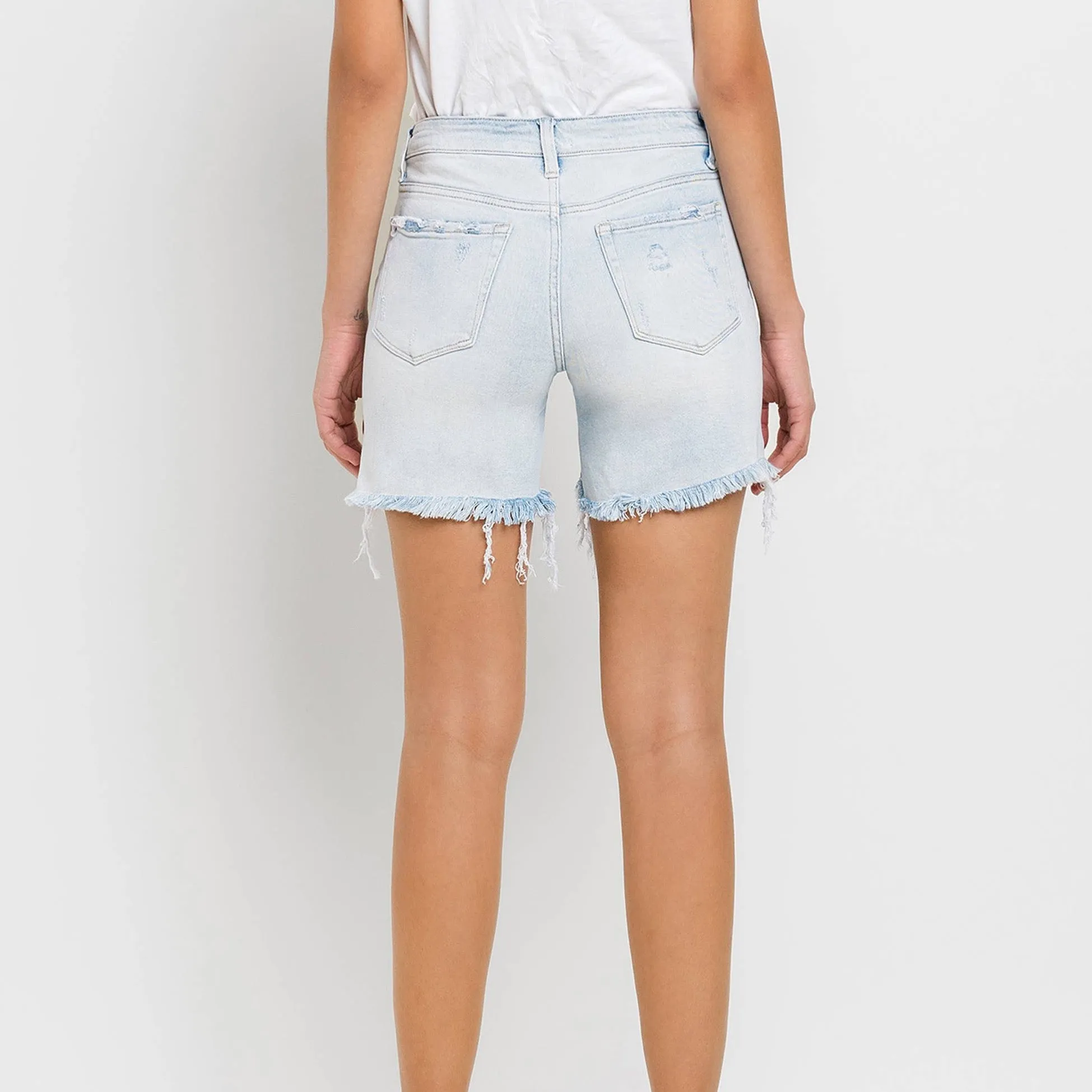 Mid Rise Vintage Midi Shorts
