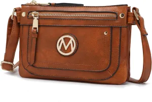 MKF Collection Crossbody bag for women, Adjustable Strap Vegan leather Shoulder Bag messenger Purse by Mia K