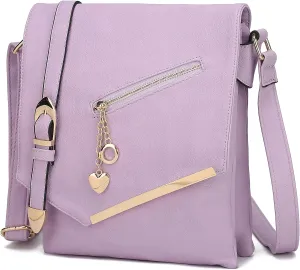 MKF Collection Crossbody Bags for Women, Sling bag Vegan Leather Shoulder bag Ladies Small Purse Handbag by Mia K