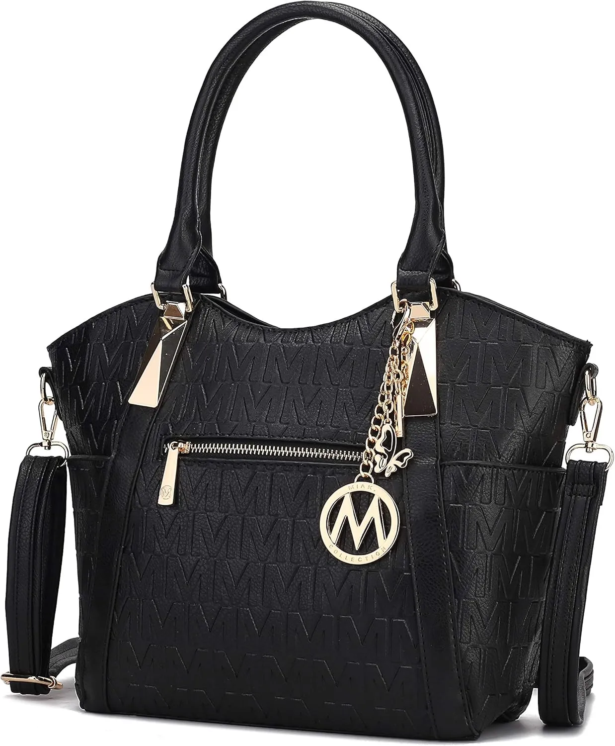 MKF Collection Tote Satchel Handbag for Women: PU Leather Shoulder Bag – Top-Handle Purse, Ladies Pocketbook By Mia K