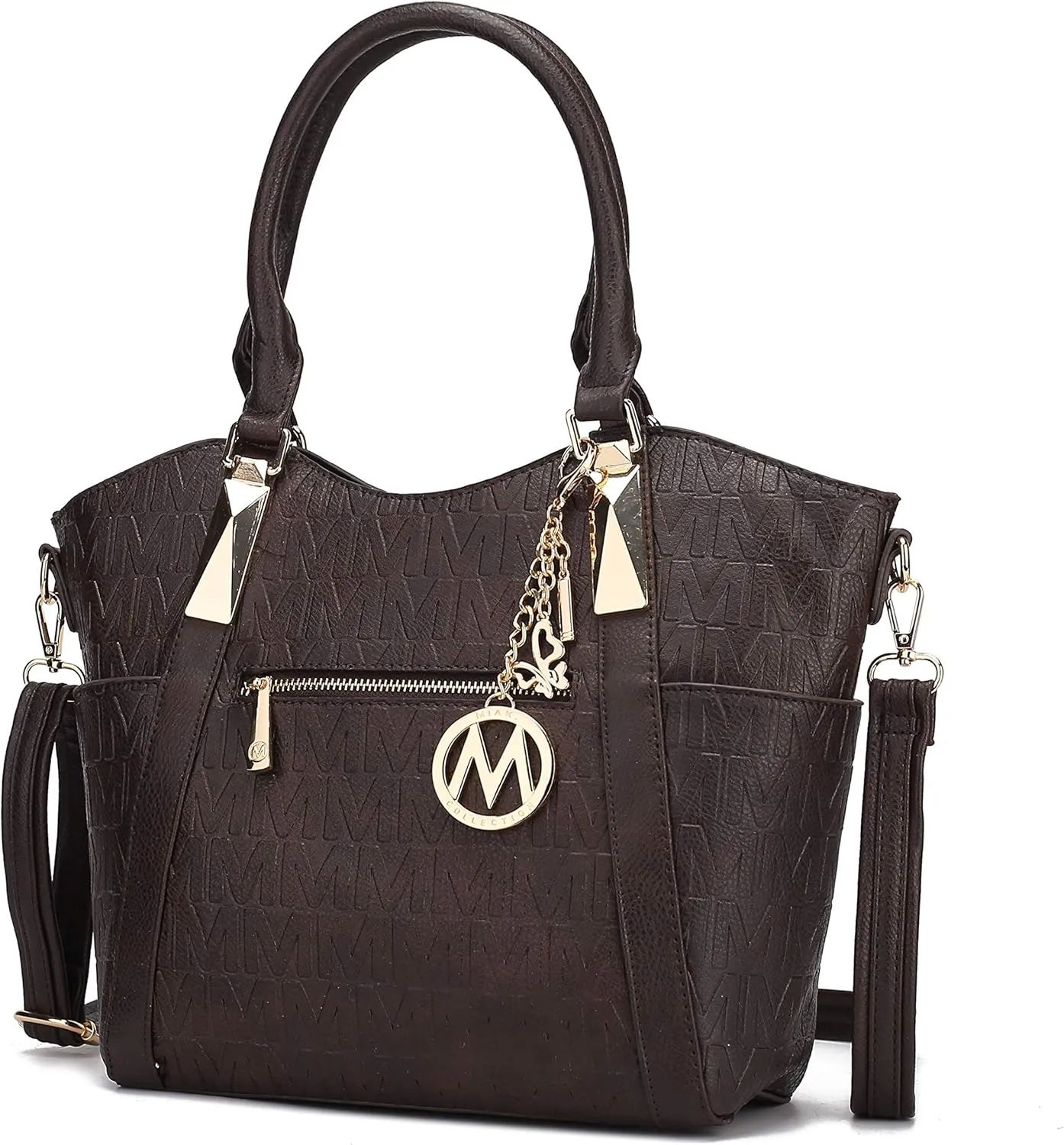 MKF Collection Tote Satchel Handbag for Women: PU Leather Shoulder Bag – Top-Handle Purse, Ladies Pocketbook By Mia K