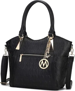 MKF Collection Tote Satchel Handbag for Women: PU Leather Shoulder Bag – Top-Handle Purse, Ladies Pocketbook By Mia K