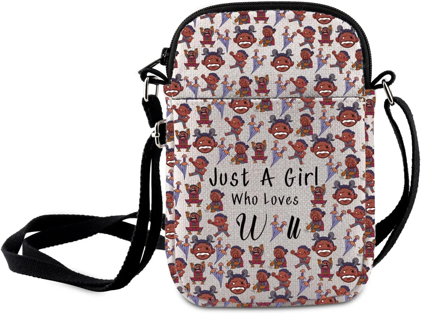 MNIGIU RPG Game Lover Gift Just A Girl Who Loves Will Crossbody Bag BG3 Member Shoulder Bag Video Game Player Merch
