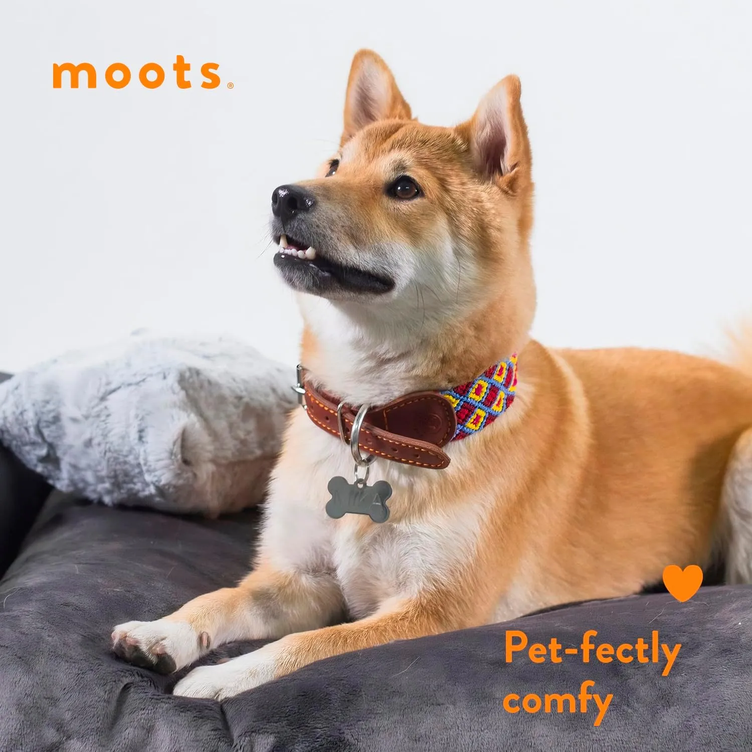 Moots Premium Leatherette Pets Sofa, Charcoal, Extra Large, Customizable