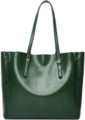 Mudono Tote Bag for Women PU Leather Shoulder Bag Top Handle Handbag Large Capacity Satchel Retro Purse