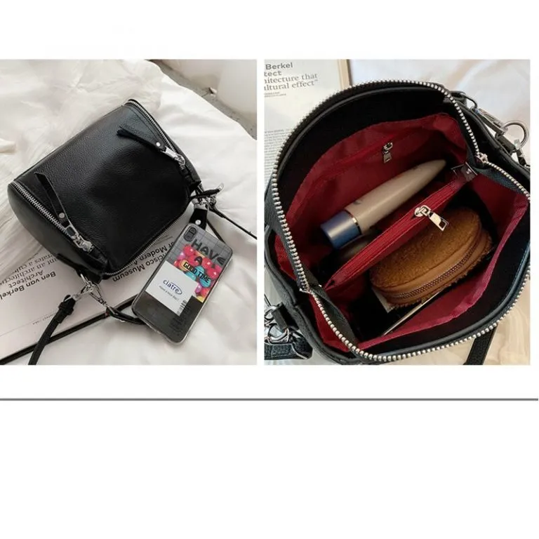 Mujar v2 Women Messenger Bags Females Bucket Bag Vegan Leather Crossbody Shoulder Bag