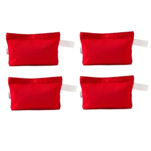 Multi-purpose Cotton Canvas Zipper makeup Bag Pouch 4-pack