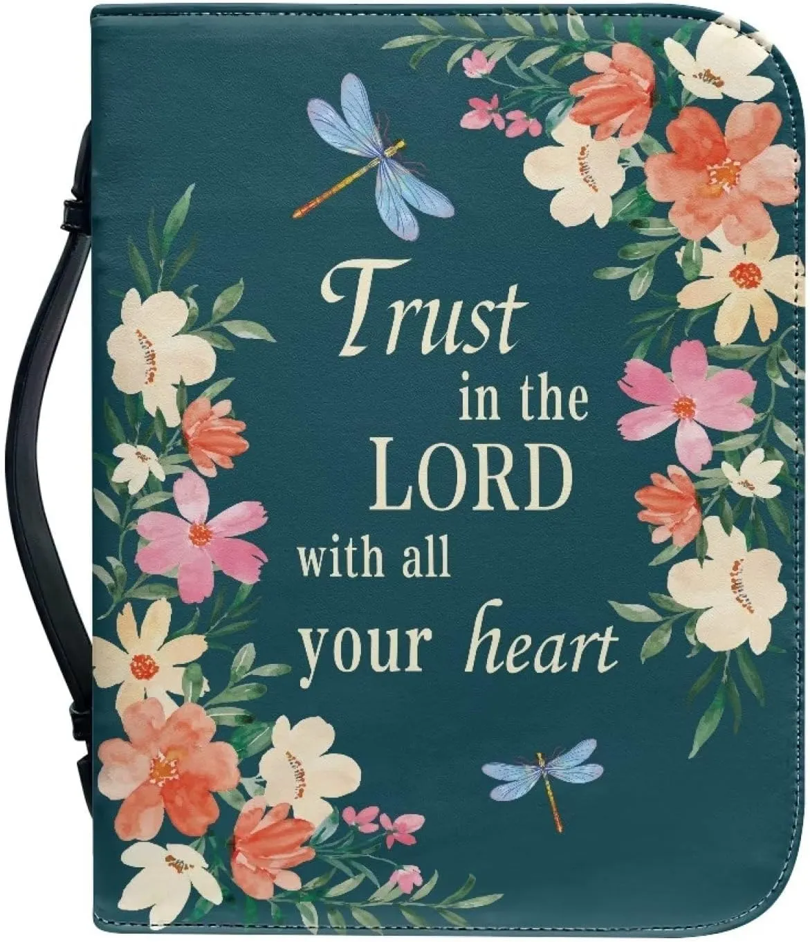 Mumeson Bible Covers for Women Leather Bible Carrying Case Organizer Bag Standard Size Large Capacity Bible Holder