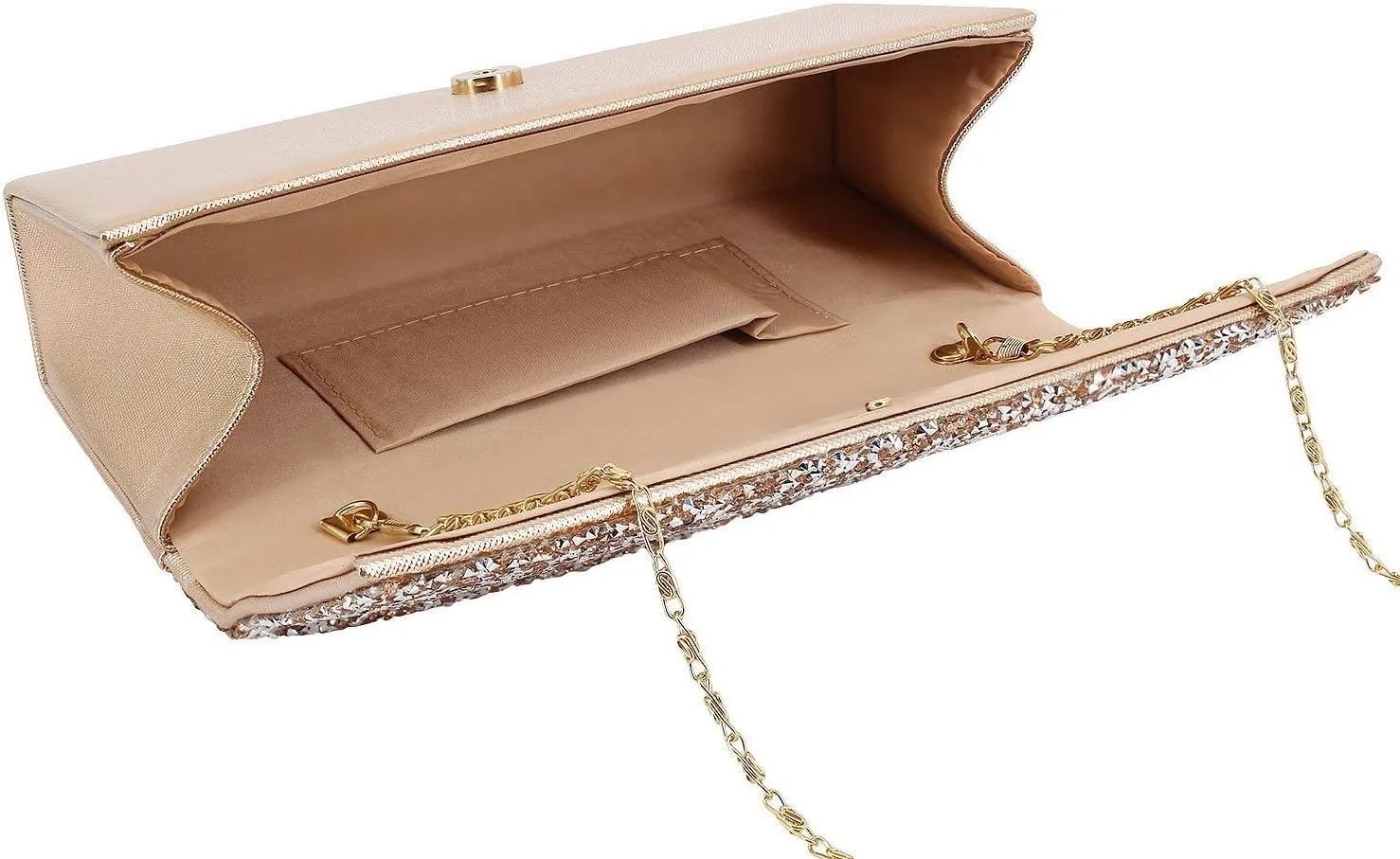 Naimo Bling Shiny Rhinestone Wedding Evening Party Clutch Handbag Purse
