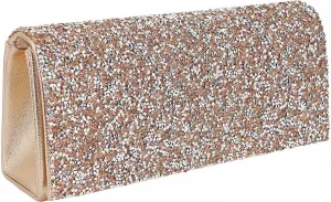 Naimo Bling Shiny Rhinestone Wedding Evening Party Clutch Handbag Purse
