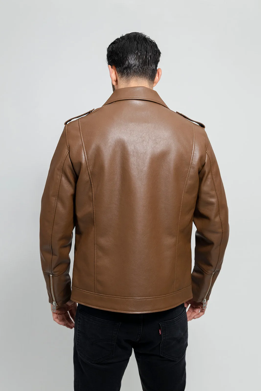 Nash Vegan Faux Leather Jacket