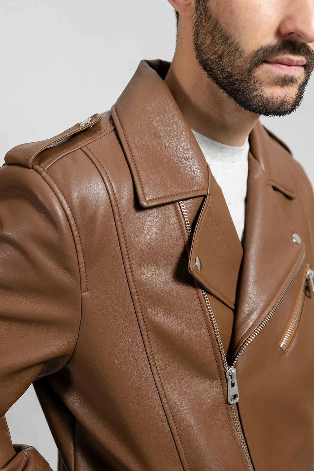 Nash Vegan Faux Leather Jacket