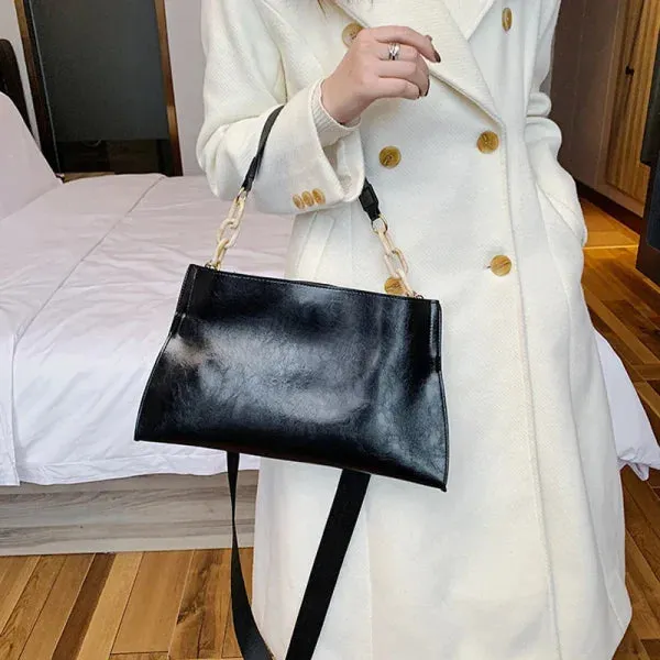 New Design Women's Handbag - Soft Synthetic Leather Crossbody Shoulder Bag with Large Capacity