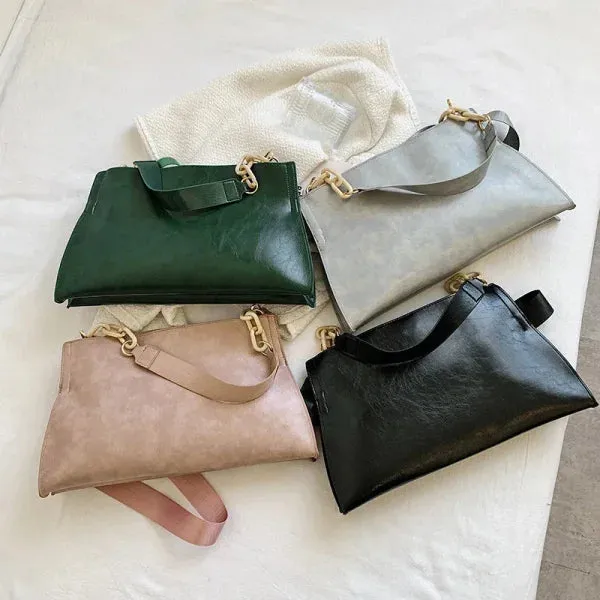 New Design Women's Handbag - Soft Synthetic Leather Crossbody Shoulder Bag with Large Capacity