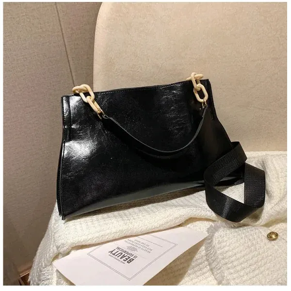 New Design Women's Handbag - Soft Synthetic Leather Crossbody Shoulder Bag with Large Capacity