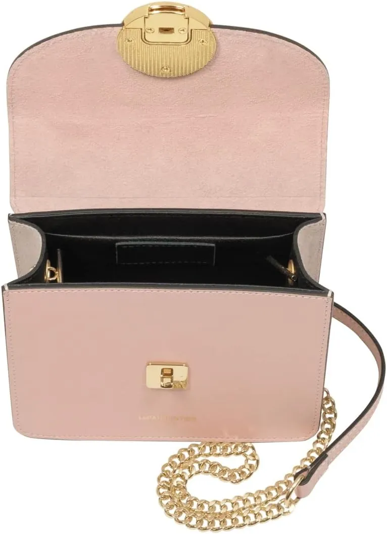 New Ondina Mini Shoulder Bag, Calf Leather, Gold Hardware, 6.7 x 5.1 x 3 inches