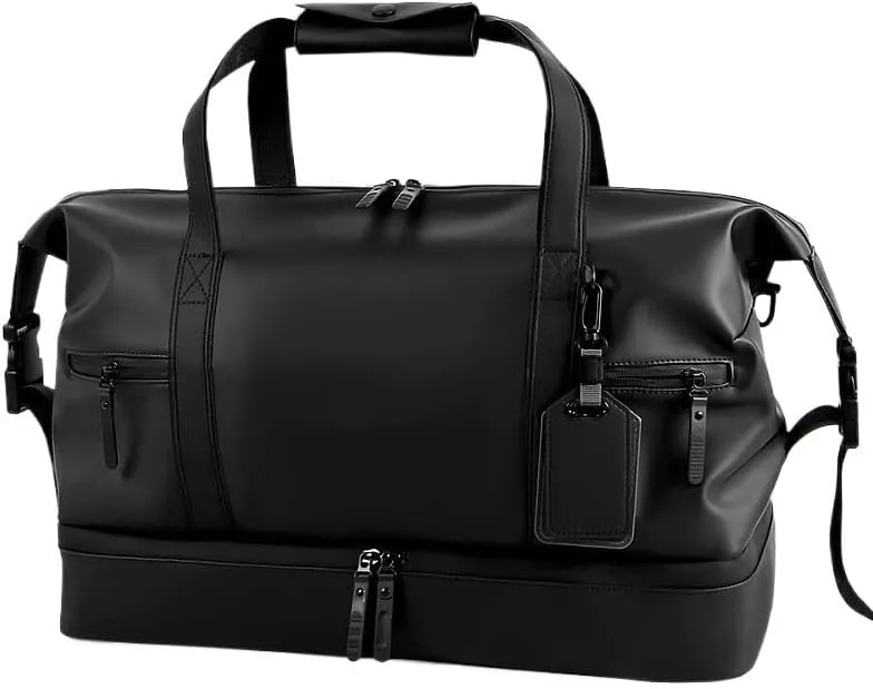 New Retro Short Trip Bag Large Capacity Duffel Motorcycle Training Travel Versatile Vacation Tote Waterproof Leisure Fitness Bag(1)