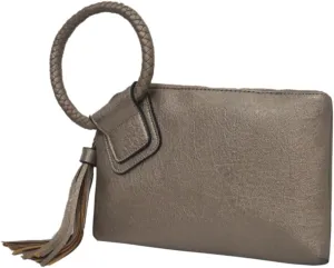 NGIL Women's Faux Leather Mini Wristlet Purse With Fringe Tassel, Wristlet Wallet Women's Handbag
