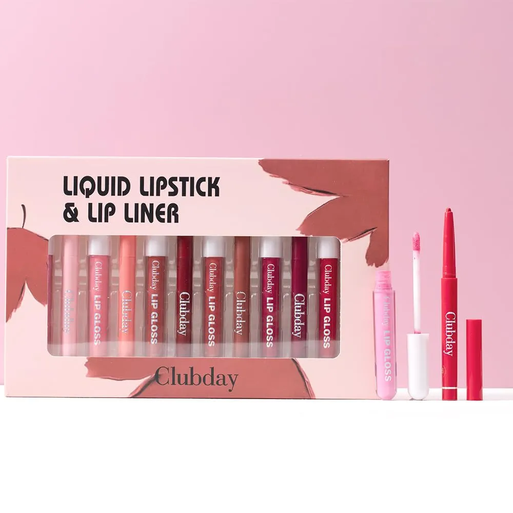 NIE PAN CHONG SHENG Lasting Velvet Matte Lip Glaze Matte Hook Lip Pen 6   6 Combination Set Easy Coloring Lipstick Pen