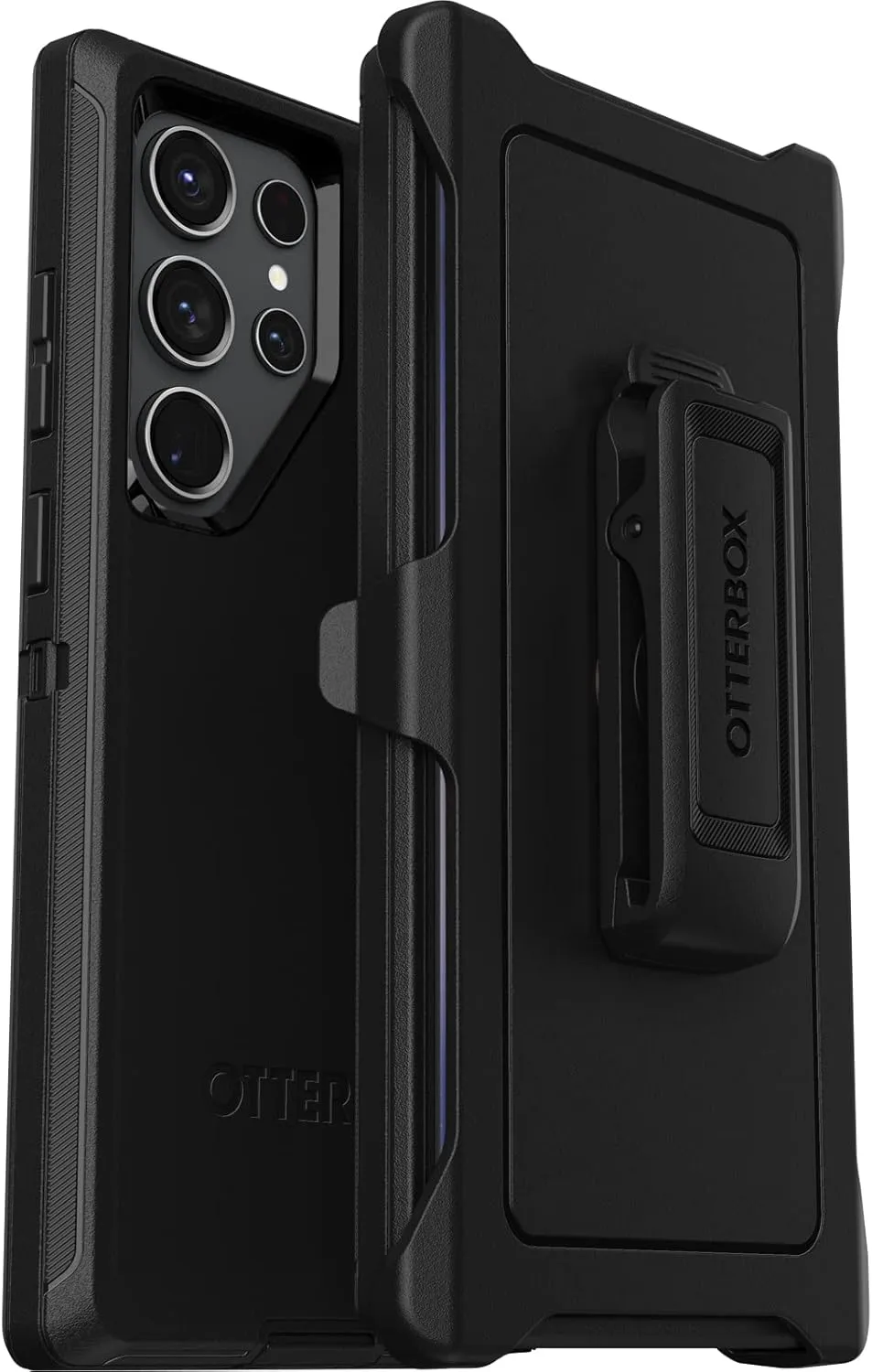 OtterBox Galaxy S23 Ultra Defender Series Case - Black, Rugged & Durable, with Port Protection, Includes Holster Clip Kickstand