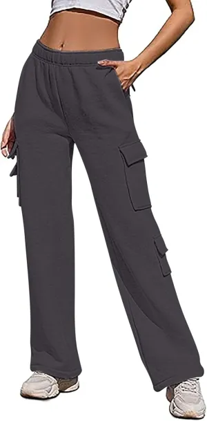 Pants for Women Casual Gradient Print Bottom Sweatpants Pockets High Waist Sporty Plus Size Dress Pants Short