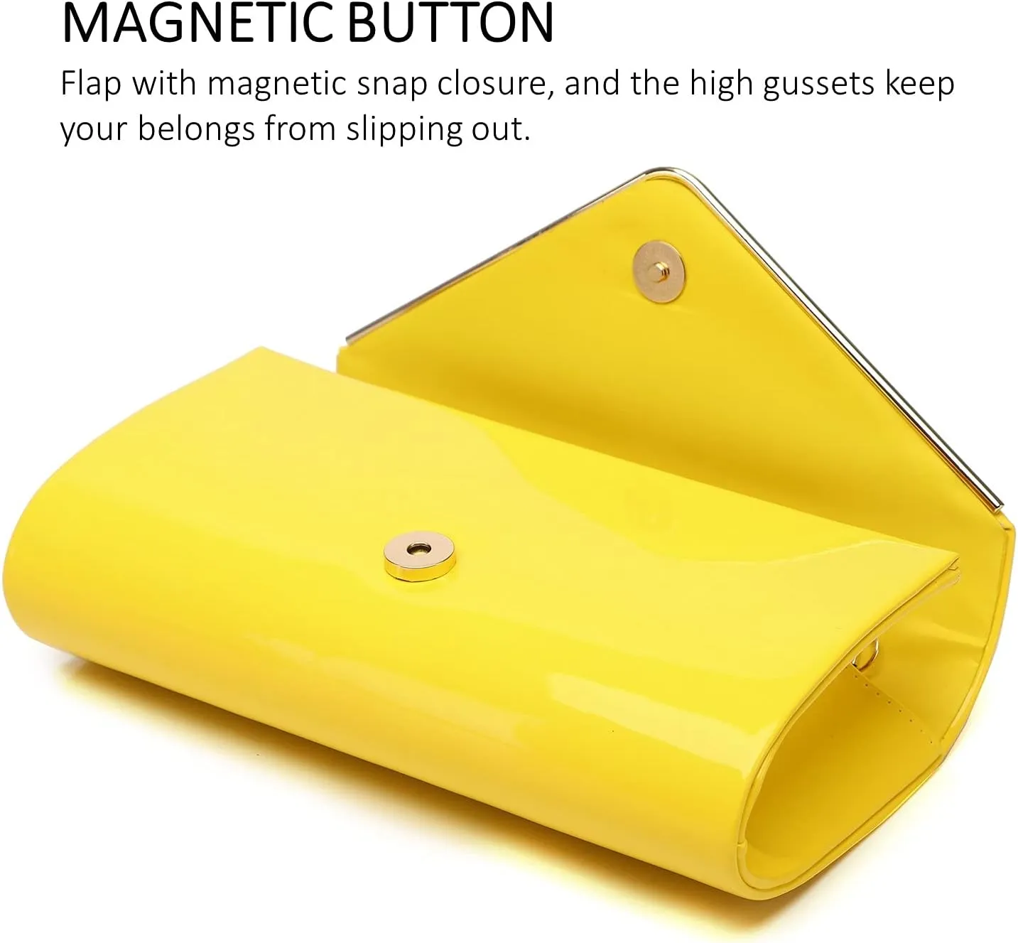 Patent Leather Envelope Clutch Womens Evening Handbag Stylish Shoulder Bag Purse for Christmas Wedding Party Prom