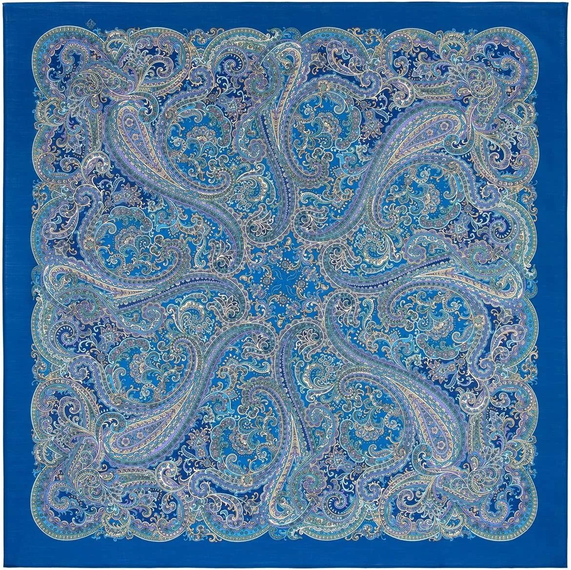 Pavlovo Posad Shawl Women's scarves 100% Pure Natural Merino Wool scarf Russian Wrap 125x125 cm 49x49 inches Pashmina Scarf Wrap No Tassels 2042-13