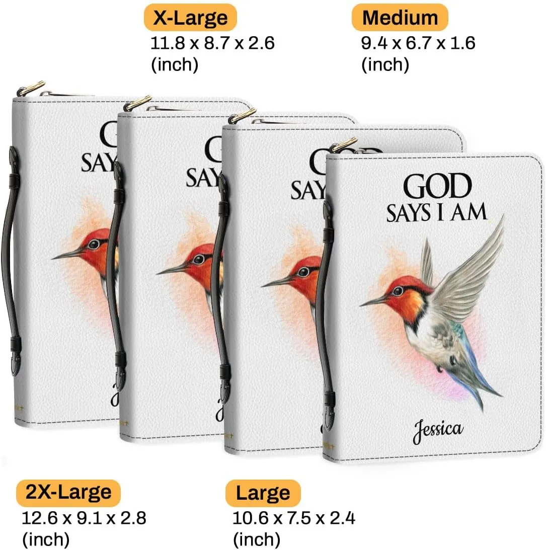 Personalized Bible Covers With Custom Name - Butterfly Bible Organizer Case - Leather Bible Book Bag With Handle - Christian Gifts For Women & Men - Bible Holder, Bible Carrying Case Extra Large Size