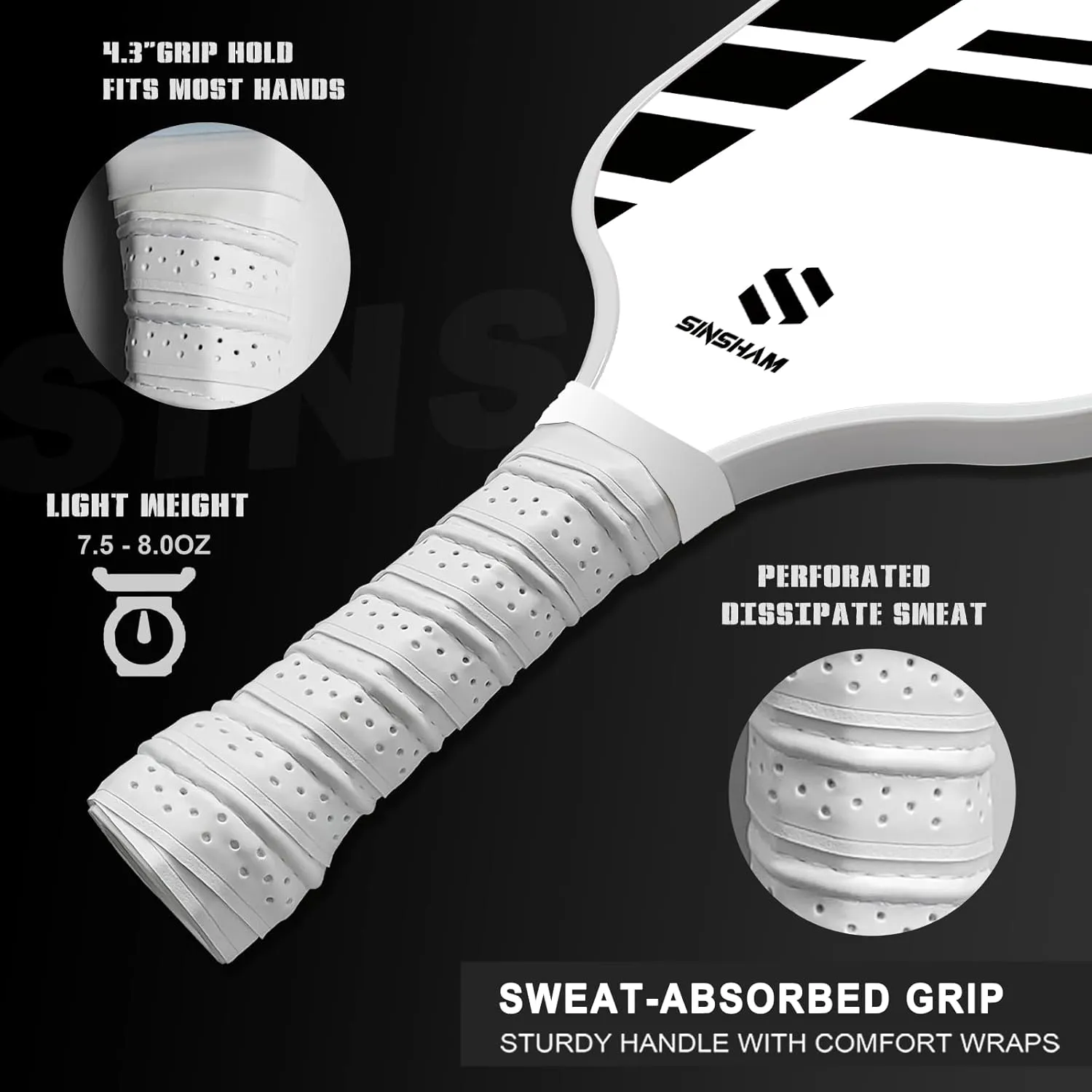 Pickleball Paddles Set of 4 Graphite Pickleball Rackets Honeycomb Core Pickleball Set Includes 4 Pickleball Paddles Pickleball Balls 1 Bag
