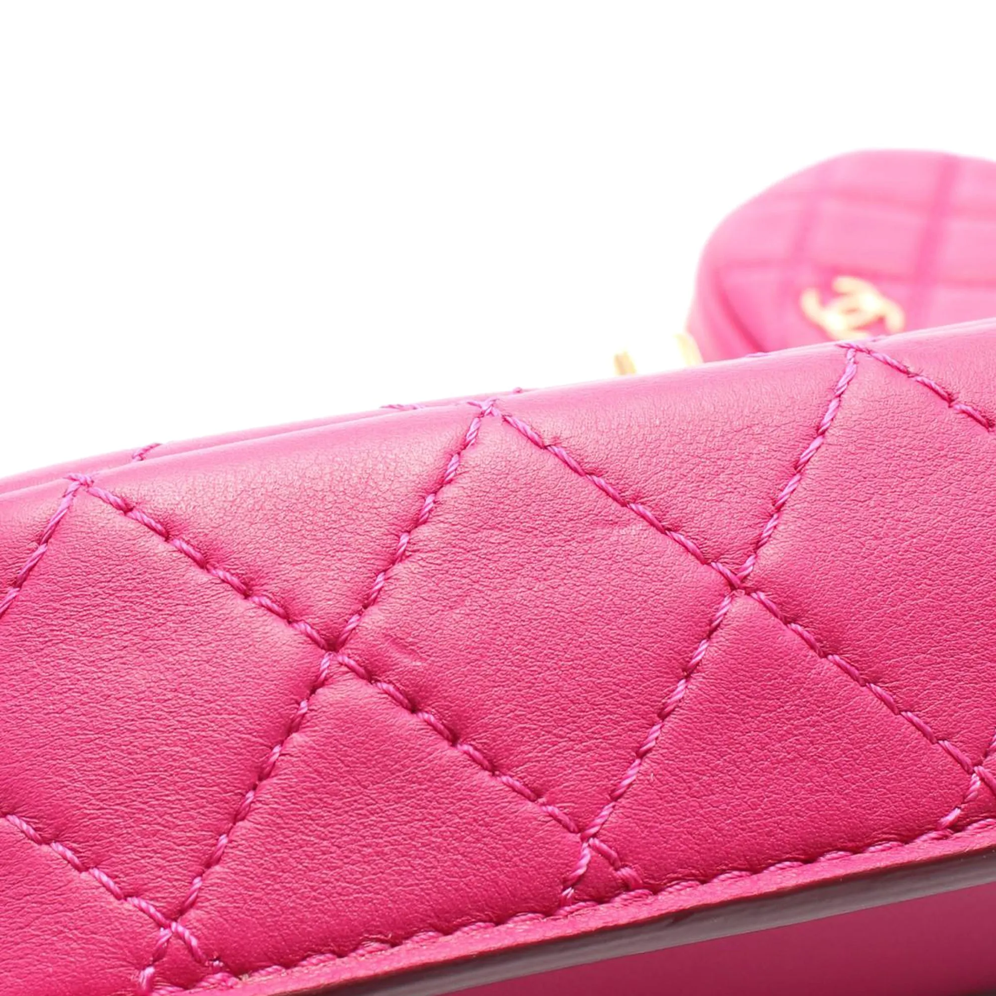 Pink Chanel Quilted Calfskin Multi Pouching Flap Shoulder Bag