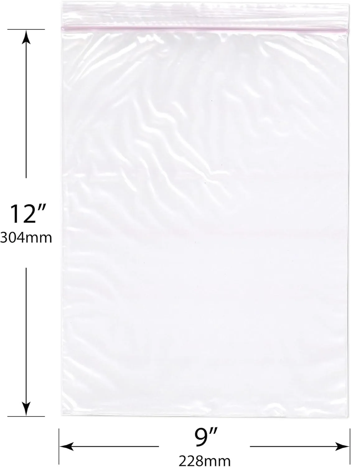 Plymor 9" x 12" (Pack of 100), 2 Mil Anti-Static Zipper Reclosable Plastic Bags