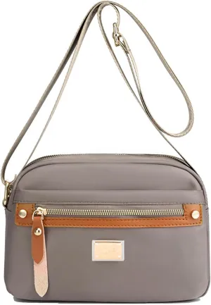 Popularate Nylon Crossbody Bag, Nylon Shoulder Messenger Bag, Large Capacity Crossbody Handbag for Women
