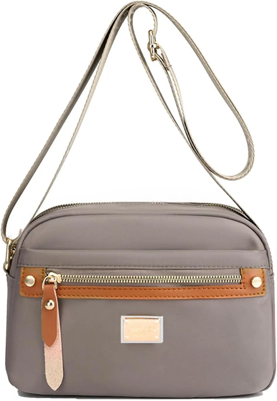 Popularate Nylon Crossbody Bag, Nylon Shoulder Messenger Bag, Large Capacity Crossbody Handbag for Women