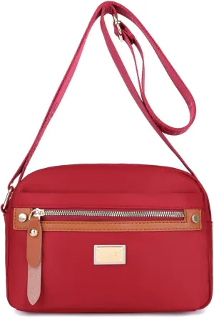 Popularate Nylon Crossbody Bag, Nylon Shoulder Messenger Bag, Large Capacity Crossbody Handbag for Women