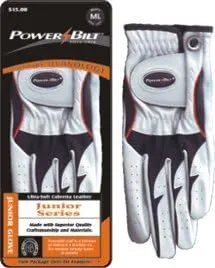 Powerbilt Junior Golf Glove LH X Large Cabretta Leather