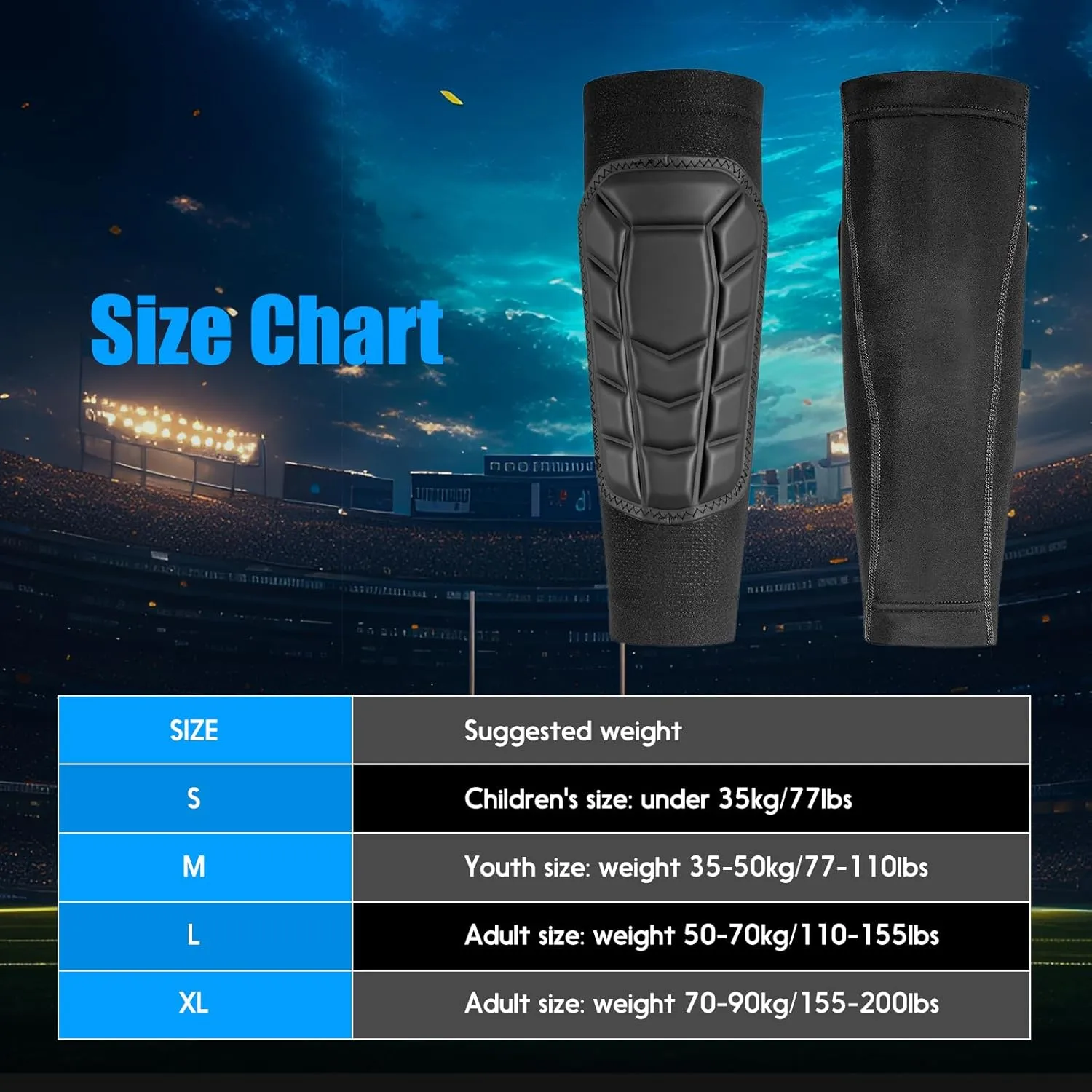 Professional Grade Protective Sleeve Soccer shin Guards, Aegicormy Breathable and Comfortable shin Guards, and are Protective Gear for Kids, Teens and Adults