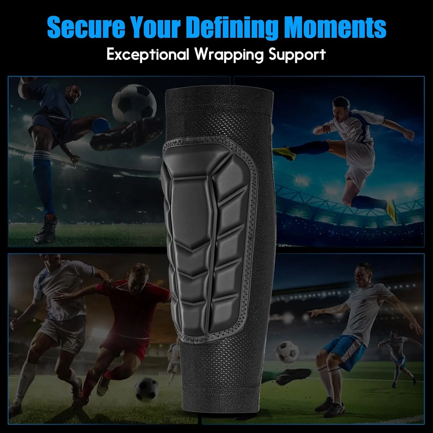 Professional Grade Protective Sleeve Soccer shin Guards, Aegicormy Breathable and Comfortable shin Guards, and are Protective Gear for Kids, Teens and Adults