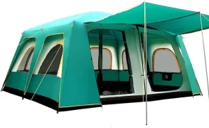Protection Sun Family Tent Camping Tent 2- Door nt Tents Windproof 4- Season Freestanding 16- Person for Backpacking 460 360 210cm Outdoor Tent Tent