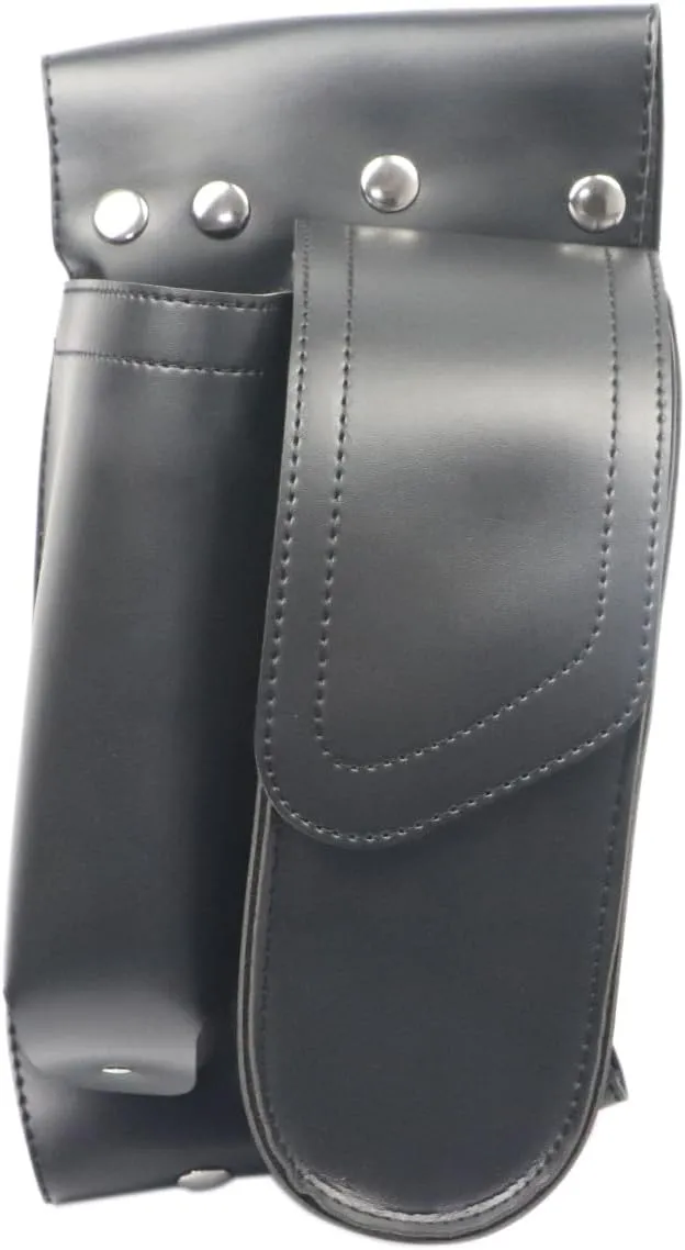 PU Leather Right Side Saddlebag Crash Bar Water Bottle Bag for Harley Touring FLHT FLHTK FLHR FLHX 1983-2023