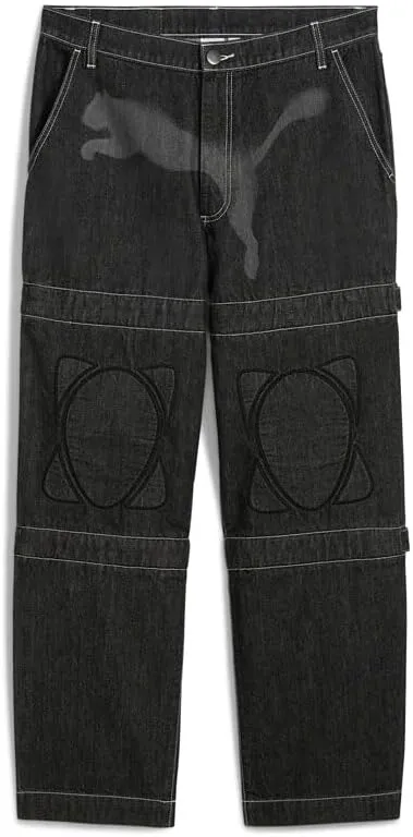 PUMA Mens Graphic Knee Pad Pants Casual - Black - Size 30
