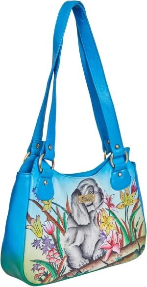 Puppy Animal Hand-painted Shoulder Bag