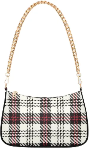 Purple Music Notes Polka Dot Retro Formal Purse Women Clutch Handbag Cute Prints Shoulder Tote