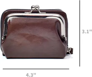 Purse For Women Authentic Wallet Credit Card Holder with Large Capacity Wristlet (Black)